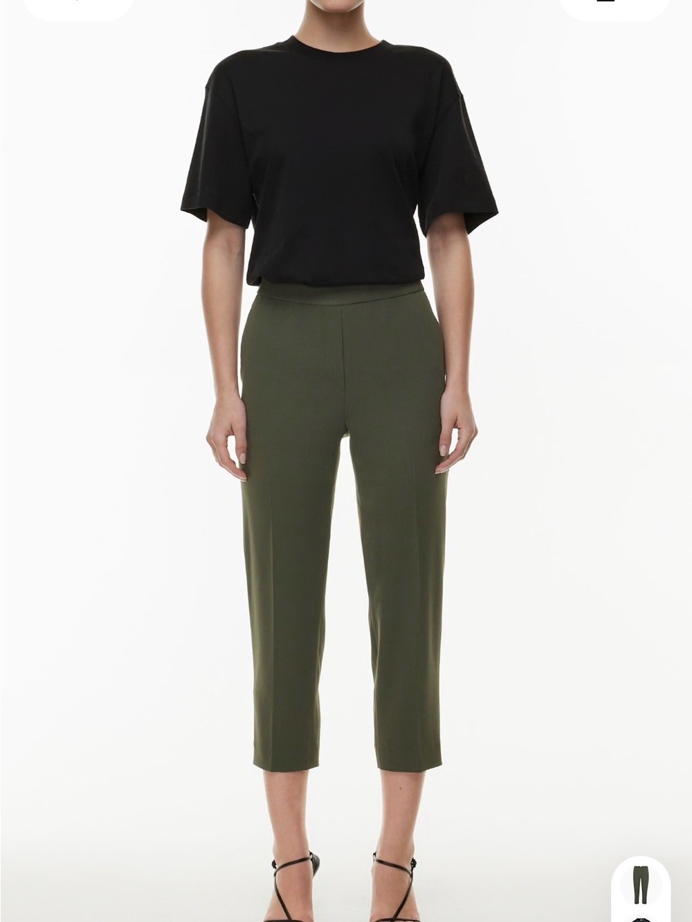 Babaton Burgundy Cropped Ponte Pants